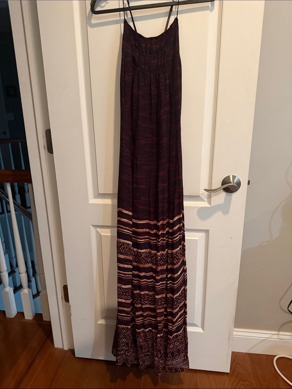 Ecote Dark Plum Casual Maxi Dress